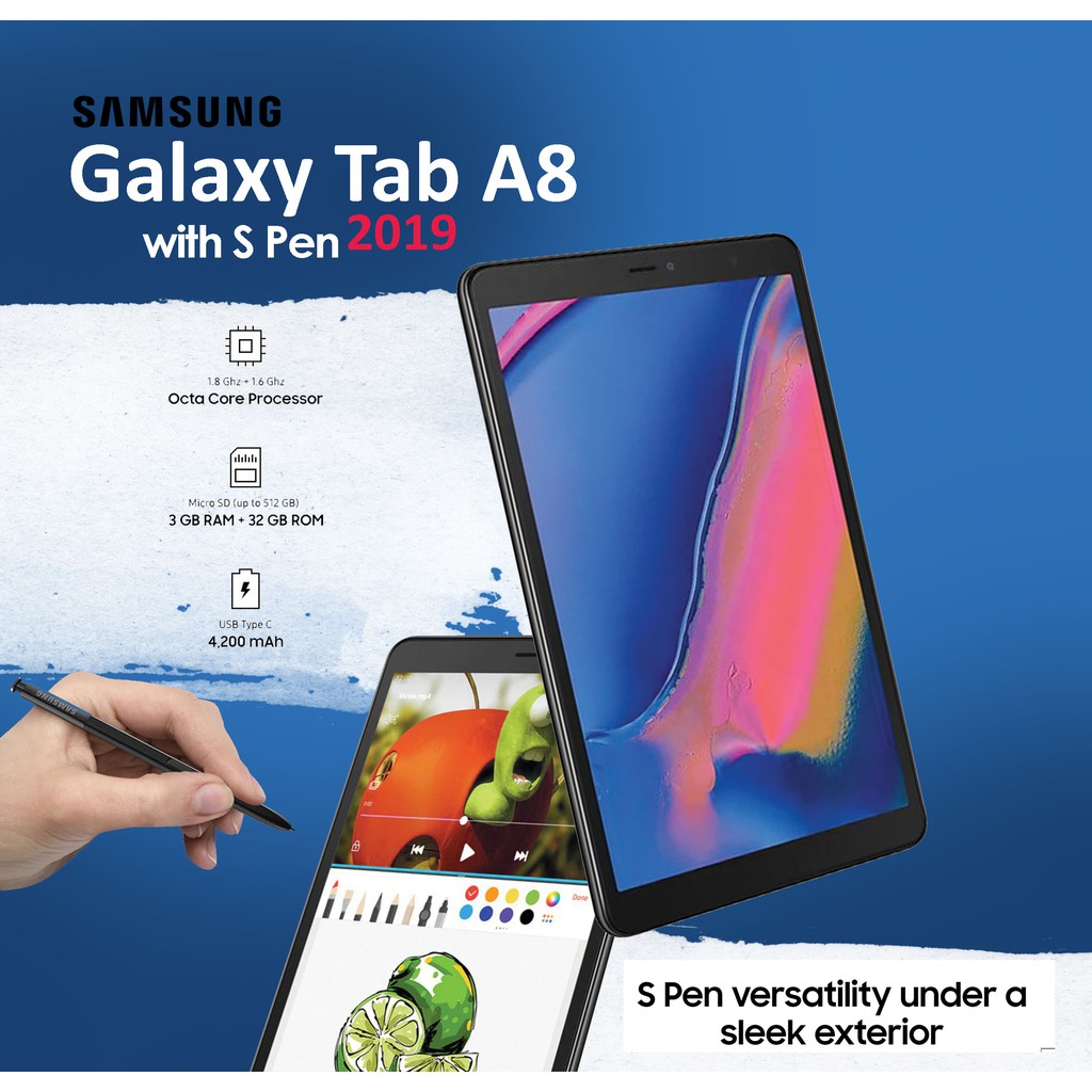 Galaxy tab a8 with deals s pen