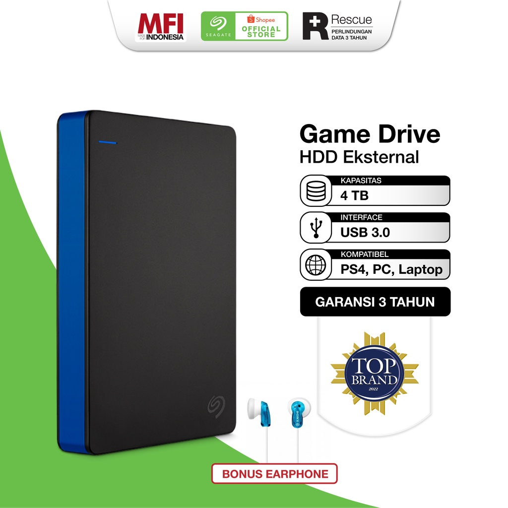 Seagate Game Drive for PS4 HDD Hardisk Eksternal