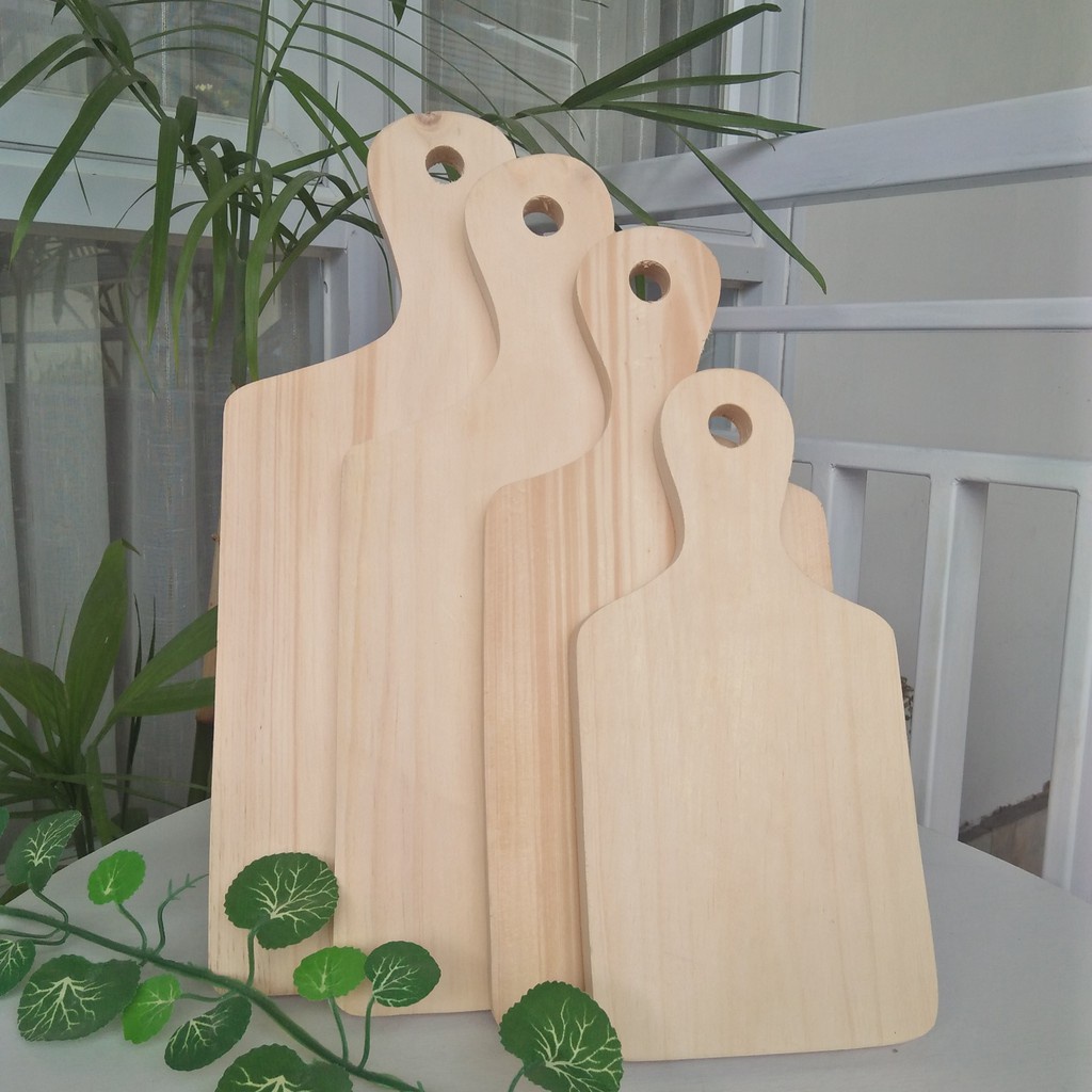 Jual READY STOK Talenan Kayu Gagang 4 Ukuran Mini Kecil Sedang Besar ...
