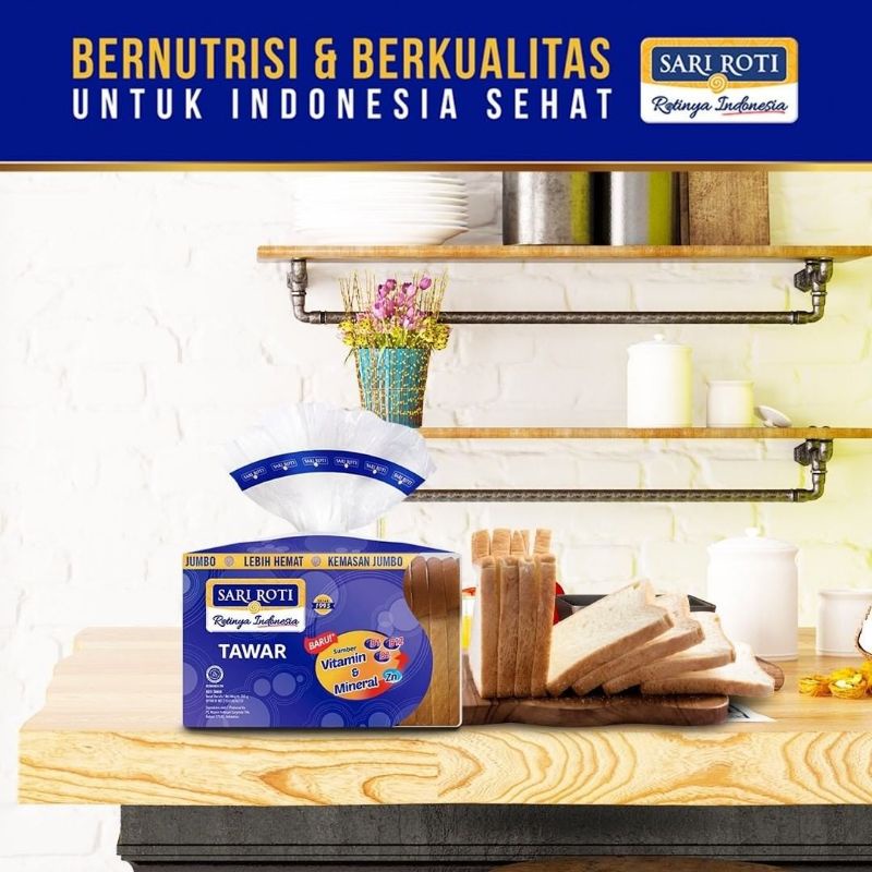 Jual SARI ROTI Tawar Spesial Jumbo (RJTS) | Shopee Indonesia