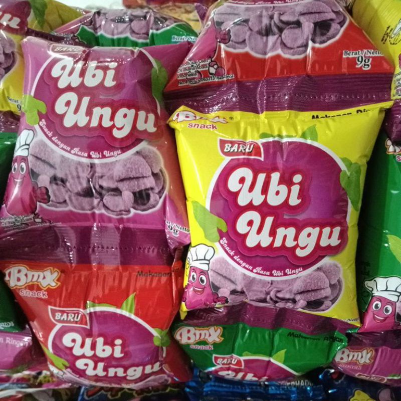 Jual SNACK BMX UBI UNGU 1 RENCENG ISI 10 PCS | Shopee Indonesia