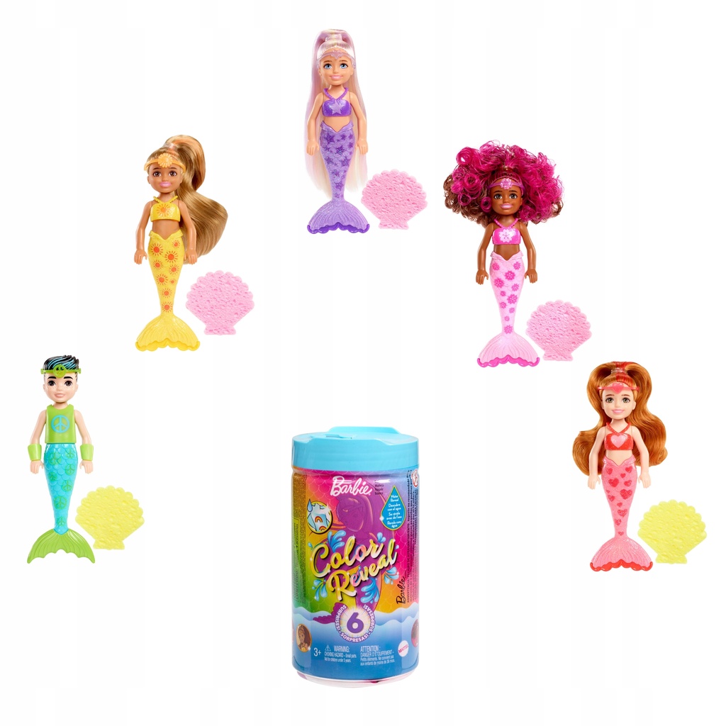 Jual Barbie Chelsea Color Reveal bisa berubah warna Mermaid