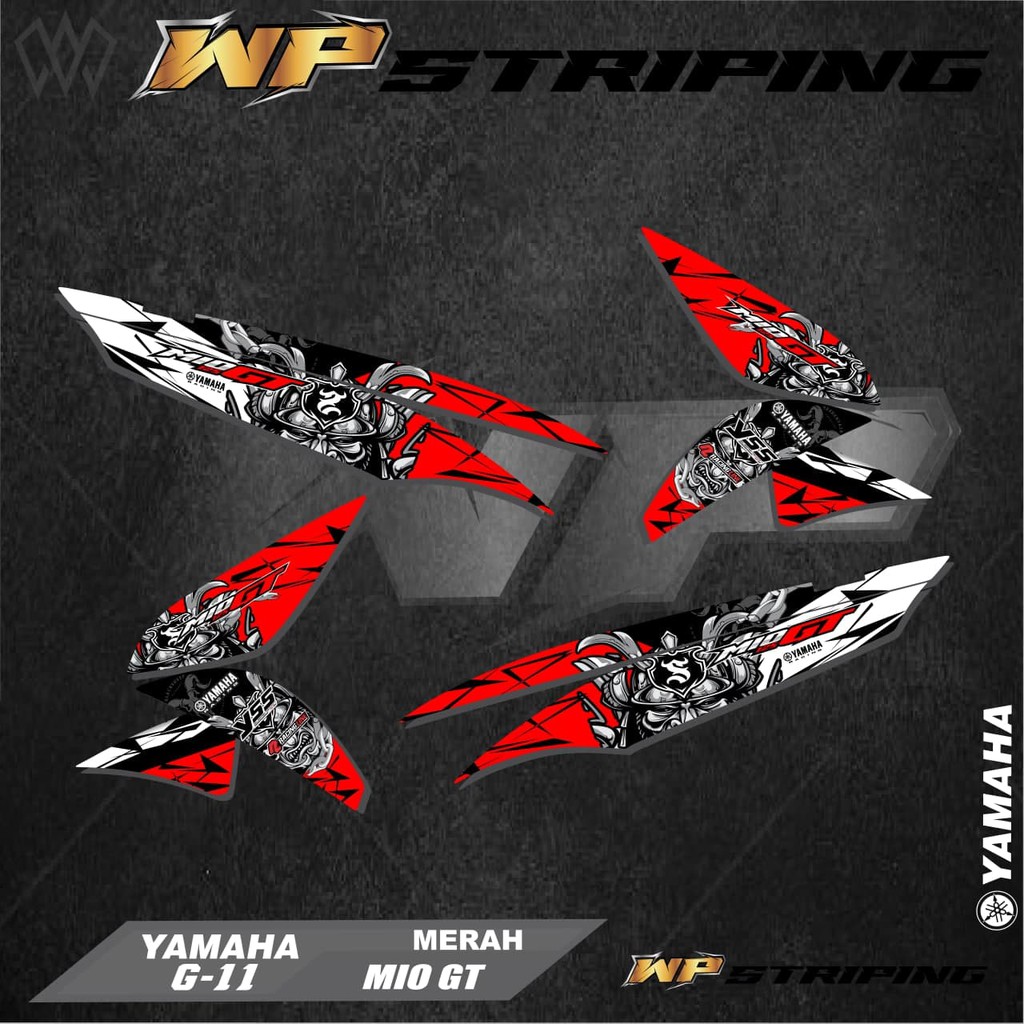 Jual Stiker Striping MIO GT/Sticker Variasi List Skotlet Motor Yamaha ...