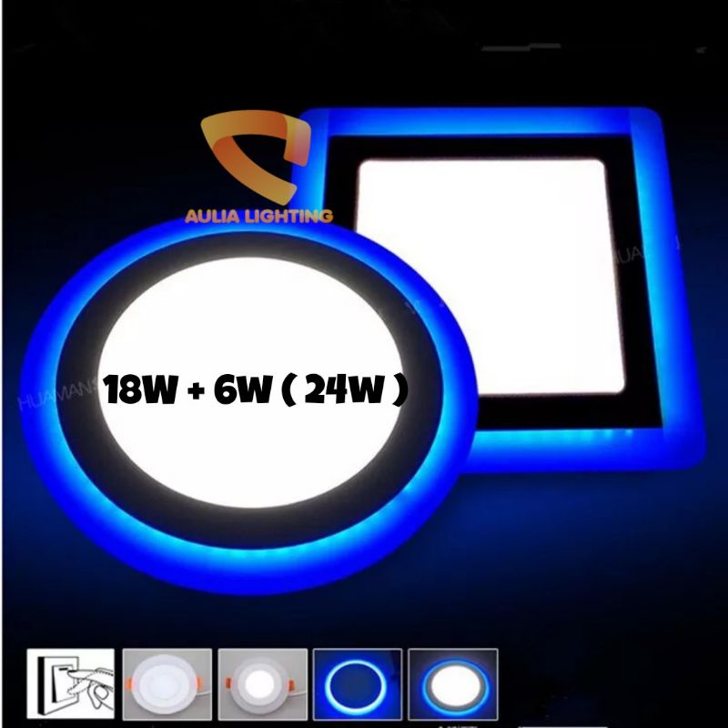 Jual LAMPU DOWNLIGHT IB 18W+6W 12W+4W 6W+3W 3W+3W PUTIH BIRU KUNING 2 ...