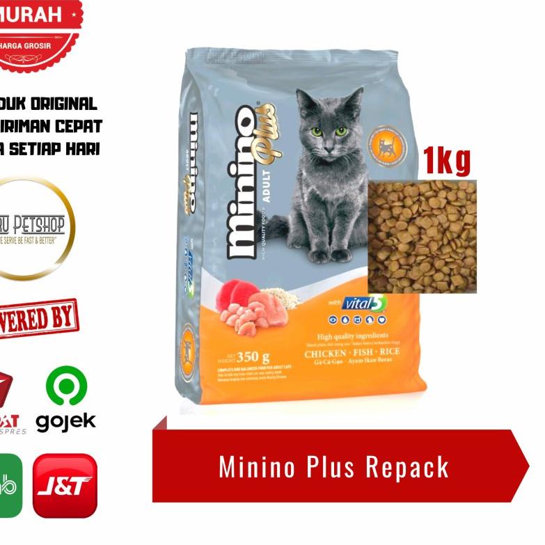 Jual Terjangkau Makanan Kucing Minino Plus 1kg Minino Cat Food 1kg Shopee Indonesia