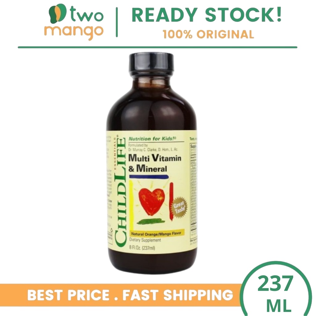 Jual CHILD LIFE ESSENTIALS MULTIVITAMIN AND MINERAL 237 ML Shopee