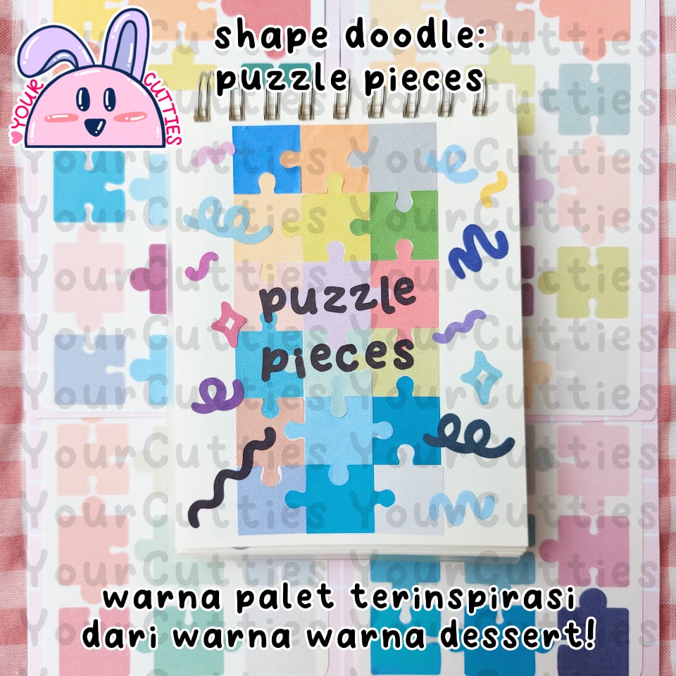 Jual [SHEET] STICKER STIKER PUZZLE PIECES POTONGN PUZZLE | Shopee Indonesia
