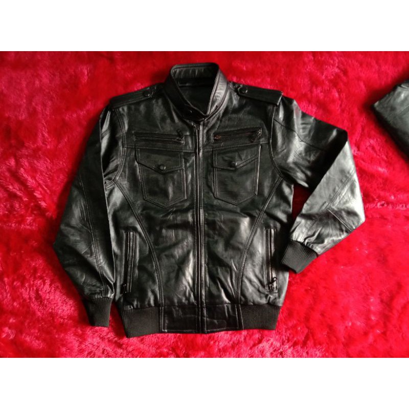 jaket kulit asli bekas