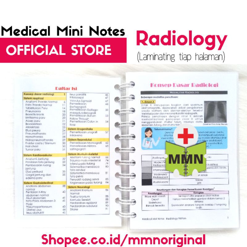 Jual EDISI TERUPDATE | Medical Mini Notes - Radiology || MMN Radiologi ...