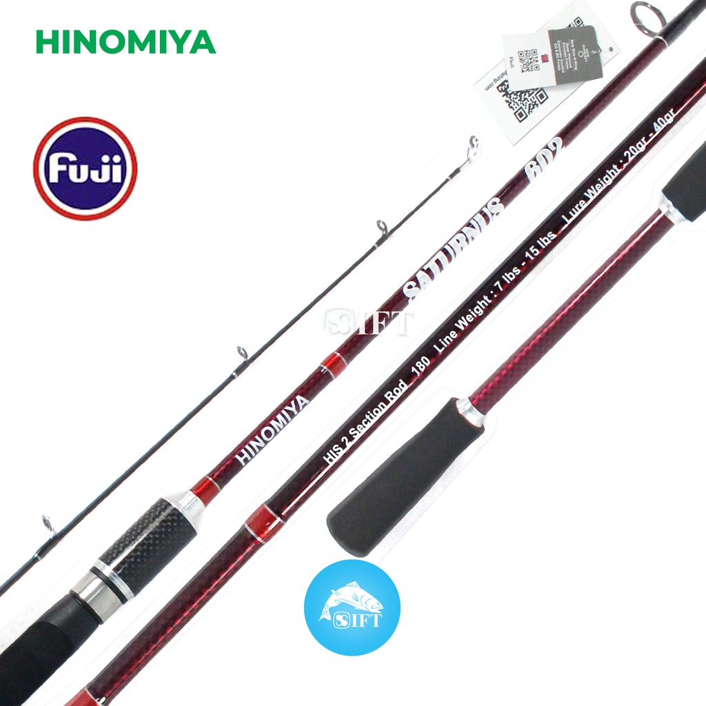 Jual Joran Hinomiya Saturnus Solid Carbon Fuji Guides Spinning Shopee Indonesia