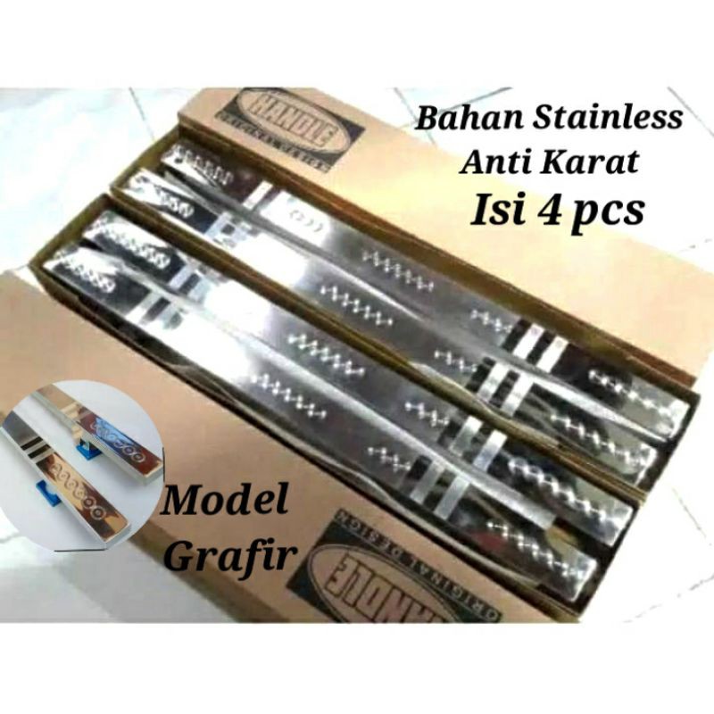 4pcs Handel pintu rumah stainless- Pegangan pintu rumah 60cm 45cm