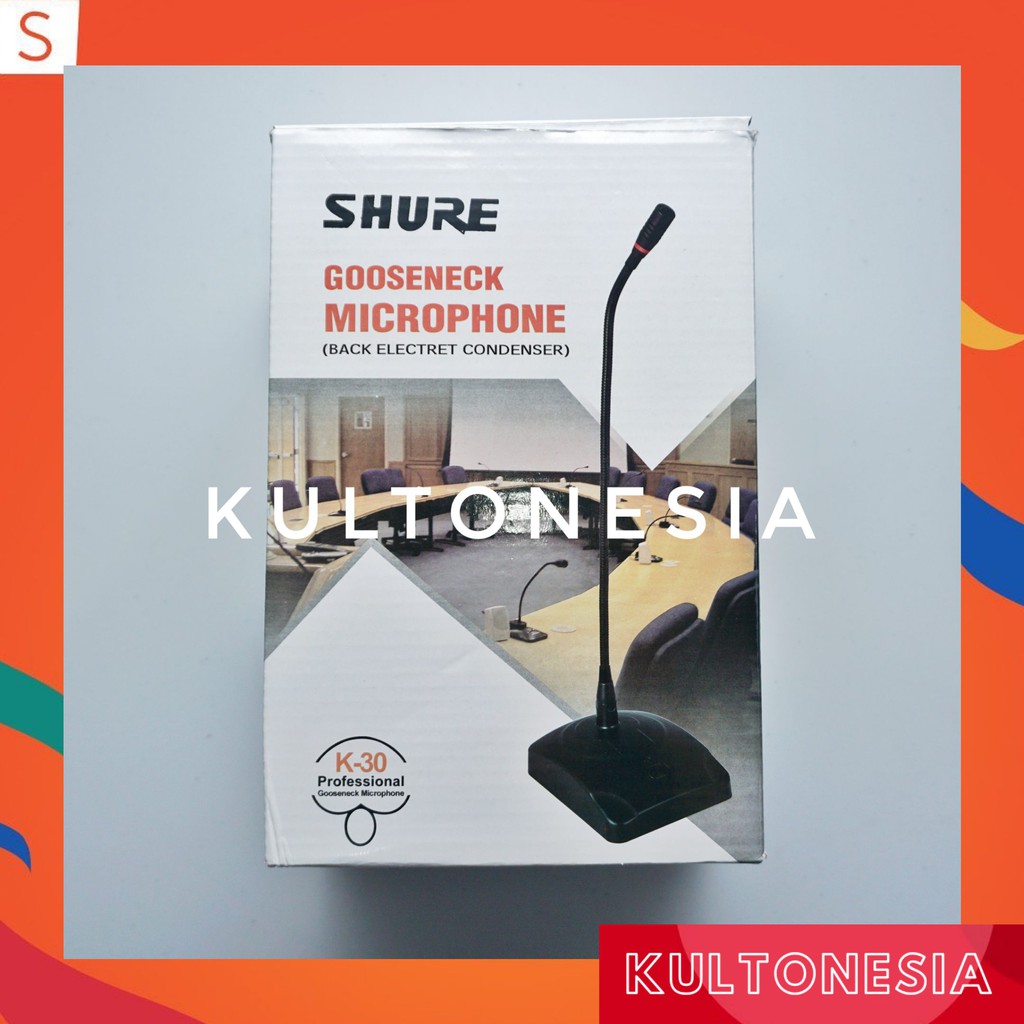 Jual Mic Microphone Meja Podium Shure K K Shopee Indonesia