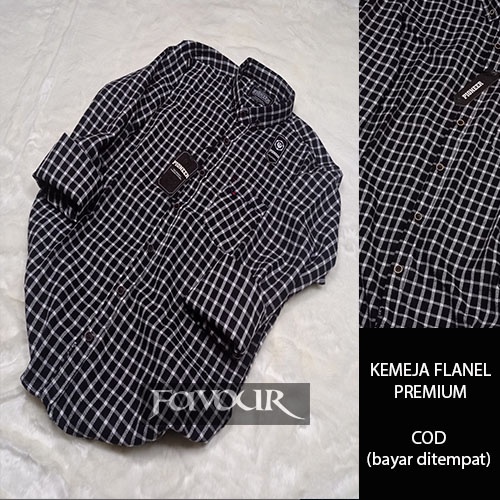 Jual Kemeja Flanel Pria Kualitas Premium Lengan Panjang Unisex (MURAH