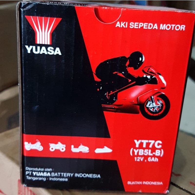 Jual Accu Aki Kering Original Yuasa YT7C Aki Motor Supra Grand Mio