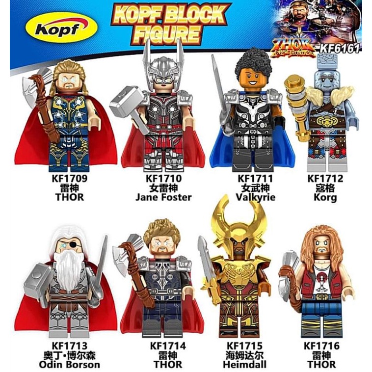 Jual Mainan Thor Kf6161 Jane Foster Odin Valkyrie Korg Heimdall 