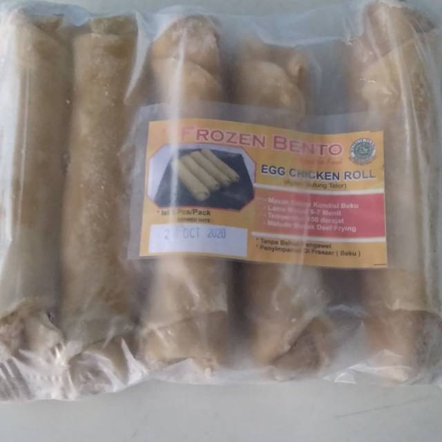 Jual Egg roll jumbo egg chicken roll jumbo frozen food bento | Shopee ...