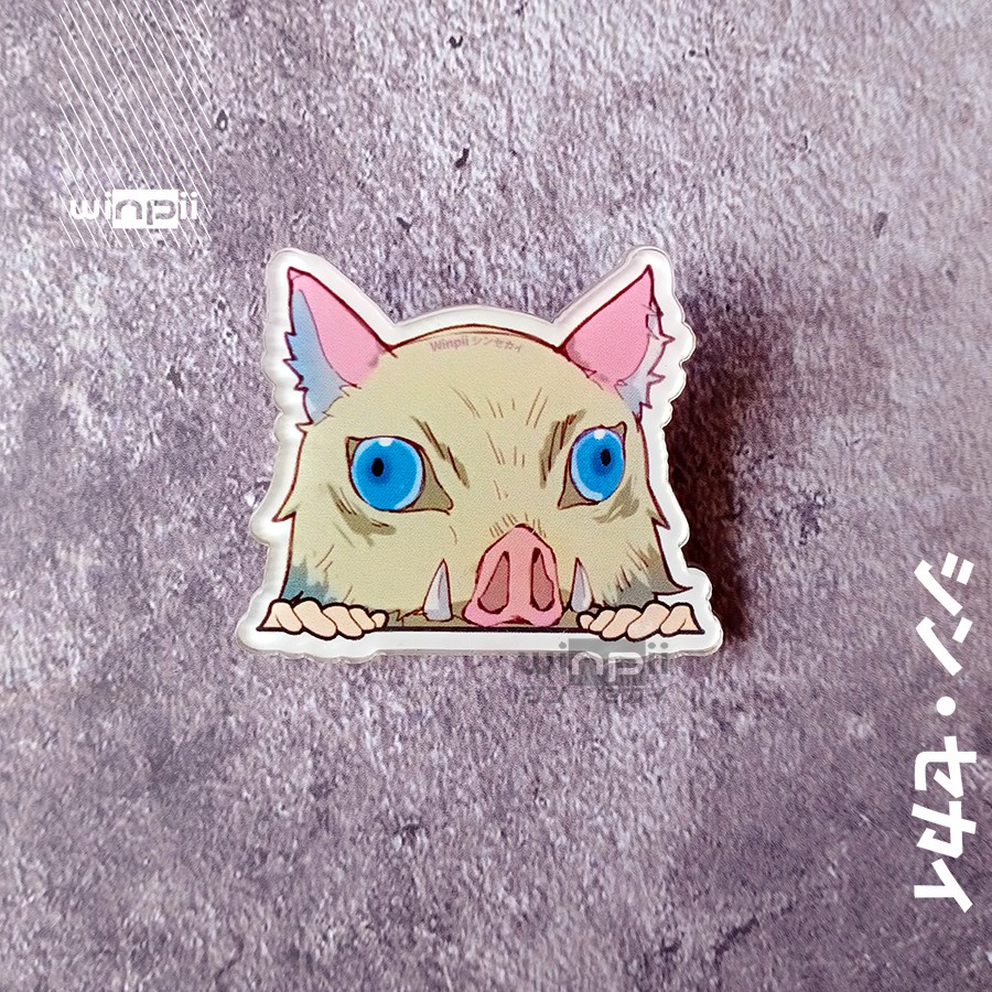 Jual Pin Akrilik Inosuke Anime Kimetsu No Yaiba | Shopee Indonesia