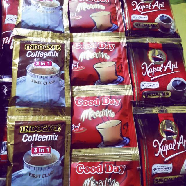 Jual Kopi Good Day 20g Coffeemix 20g Kapal Api 25g sachet