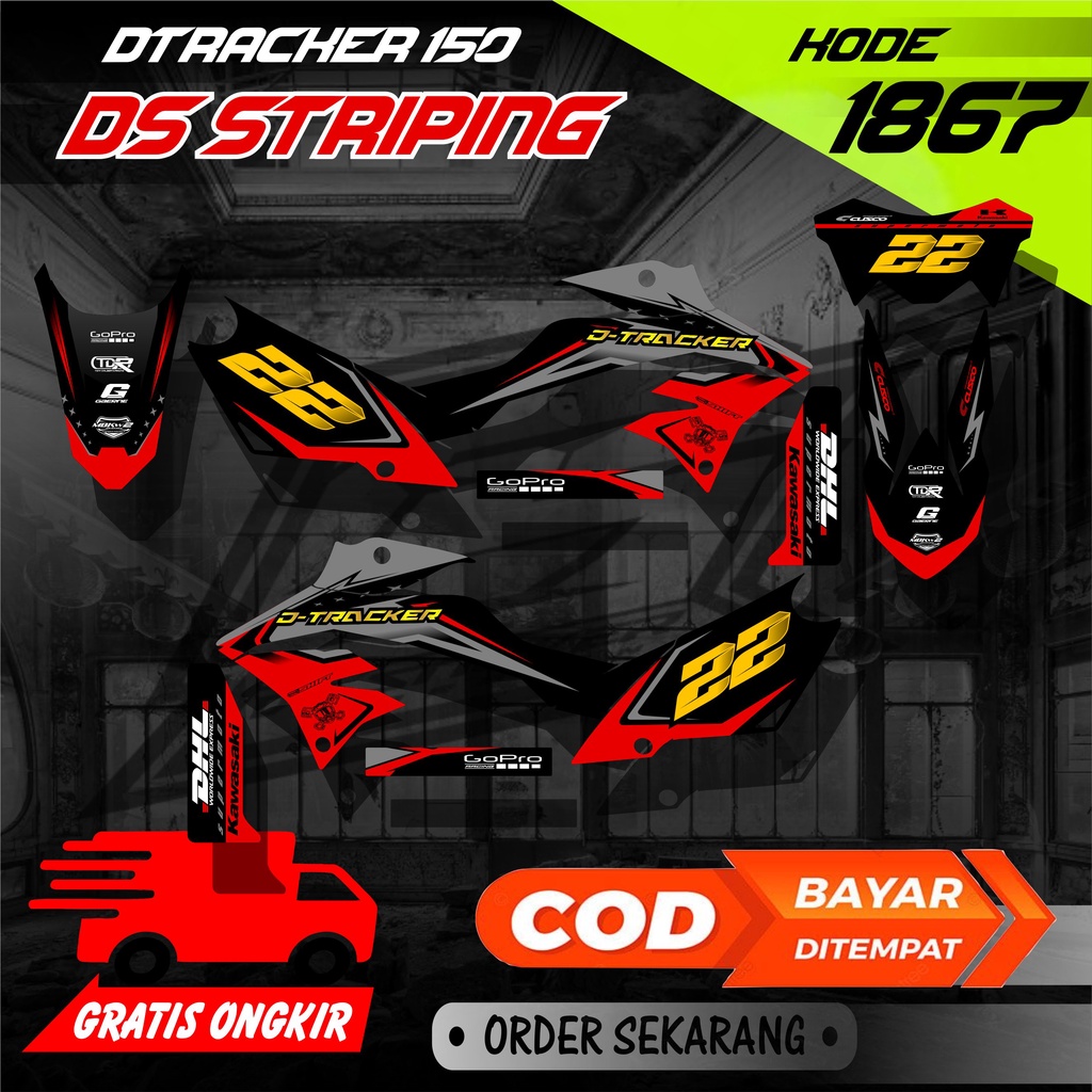 Jual 1867 Sticker Striping Motor DTRACKER 150 List Variasi Desain Keren ...
