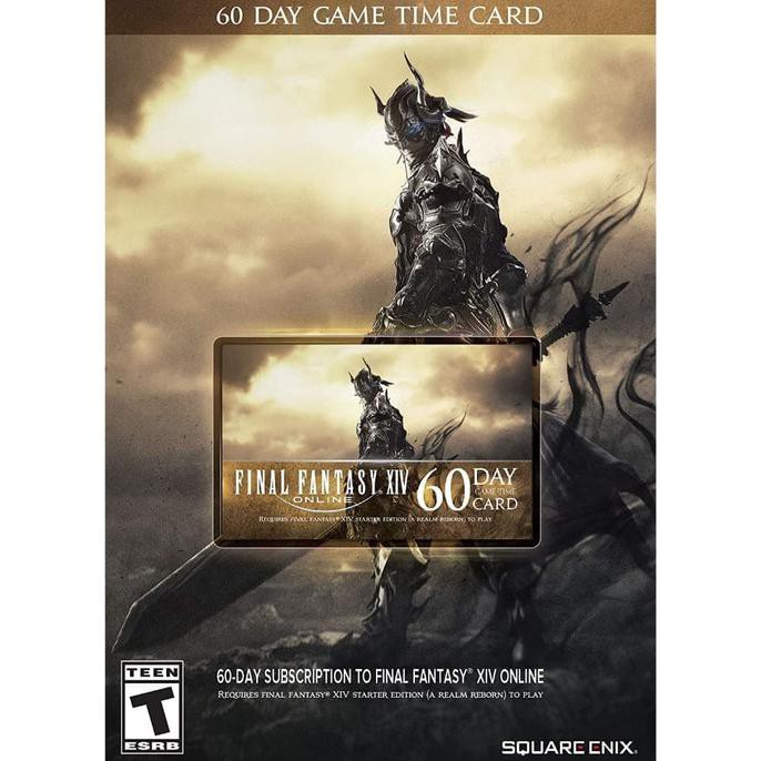 Jual FINAL FANTASY XIV GAME TIME CARD 60 DAY HARI REGION EU NA FF XIV