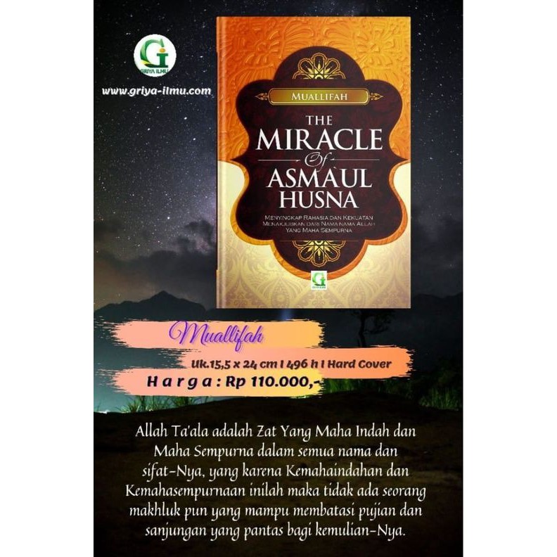 Jual Buku The Miracle Asmaul Husna Menyingkap Rahasia Kekuatan Nama Allah Shopee Indonesia