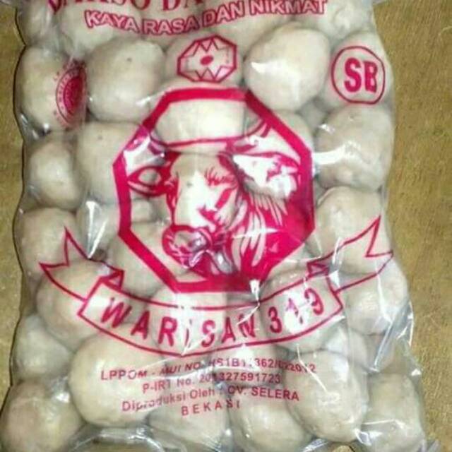 Jual Bakso Asli Daging Sapi Merk Warisan 50 Pcs Tradisi Kelezatan