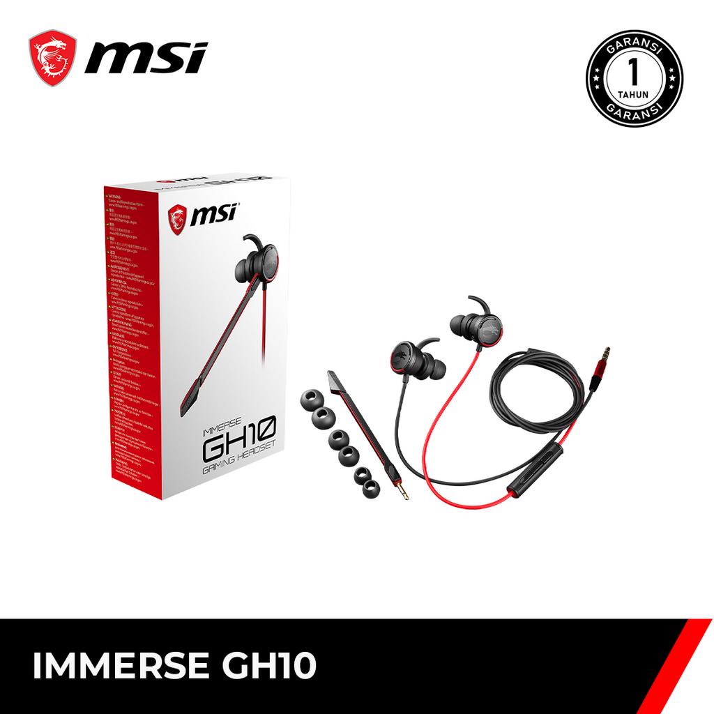 Jual MSI Headset Gaming Immerse GH10 | Shopee Indonesia