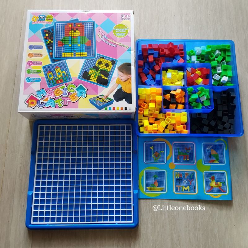 Jual Pixel Puzzle / DIY Mosaic Puzzle Magic Platter / Mainan Edukasi ...