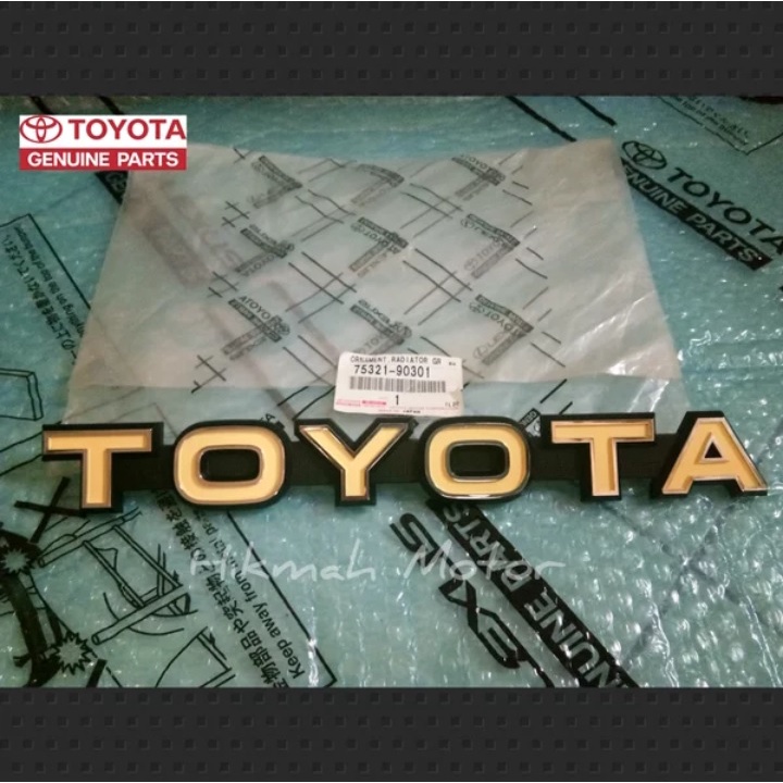 Jual Emblem Logo Tulisan Grill depan atau Front Grill TOYOTA Emblem