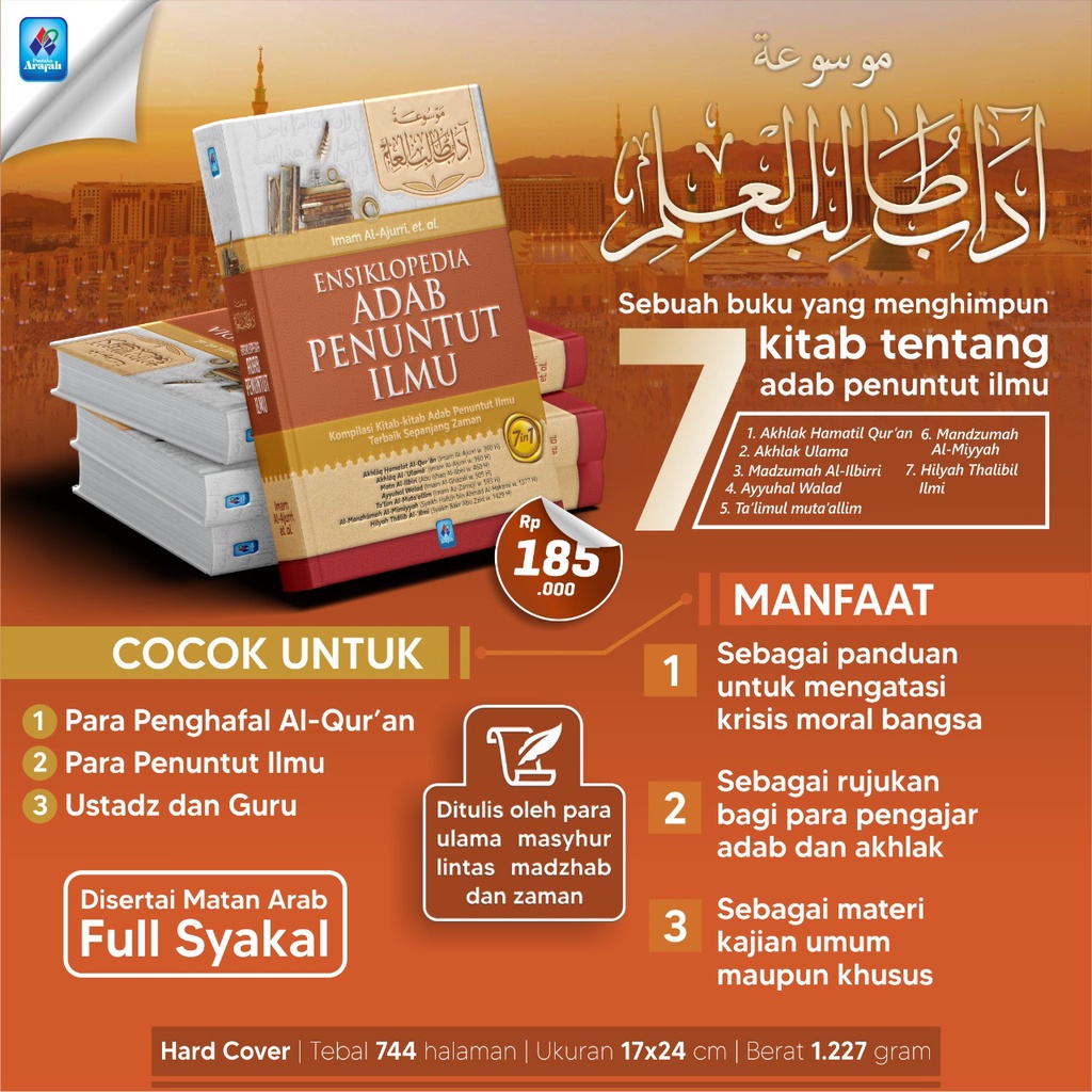 Jual Ensiklopedia Adab Penuntut Ilmu Buku Adab Islam 7in1 Hard Cover ...