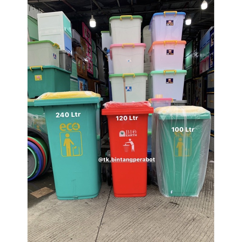 Jual Tempat Sampah Roda 100 Liter,120 Liter,240 Liter / Tempat Sampah ...