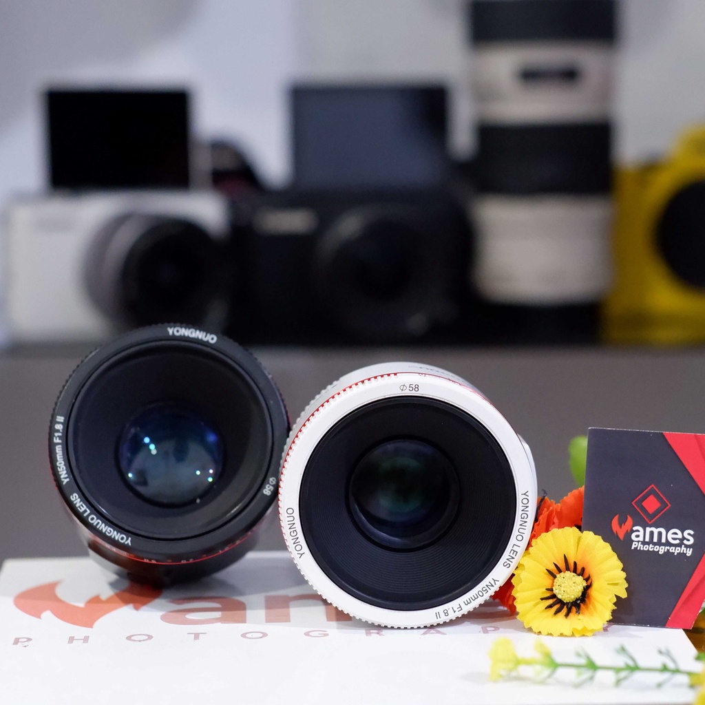 Jual Lensa Fix YN 50mm Mark II Yongnuo For CANON Kamera DSLR