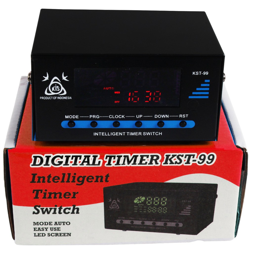 Jual Timer KST 99 dengan layar lcd warna untuk on off otomatis ampli ...