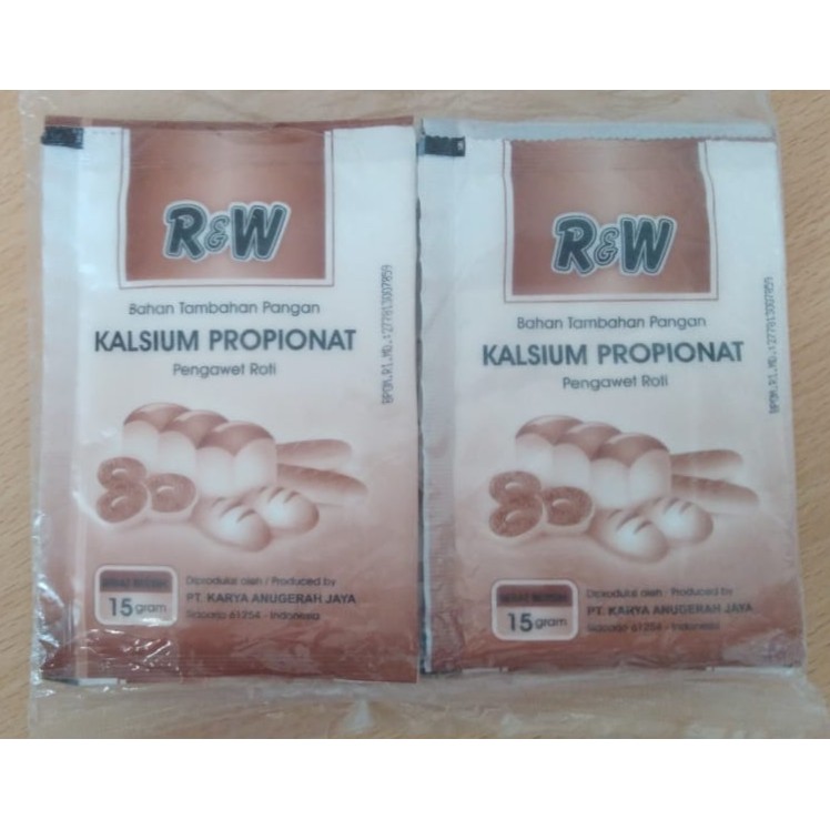 Jual Rajawali R&W Kalsium Propionate Pengawet Roti Sachet 15gr | Shopee ...