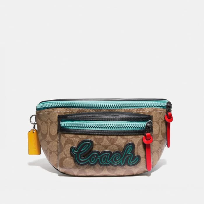 Jual Coach Rivington Belt Waist Bag In Signature Original 100