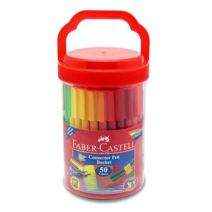 Faber Castell FC-125002 Connector Waterverfdoos 12 Kleuren 1 Tube Regenboog Glitter En Unicorn Stickers