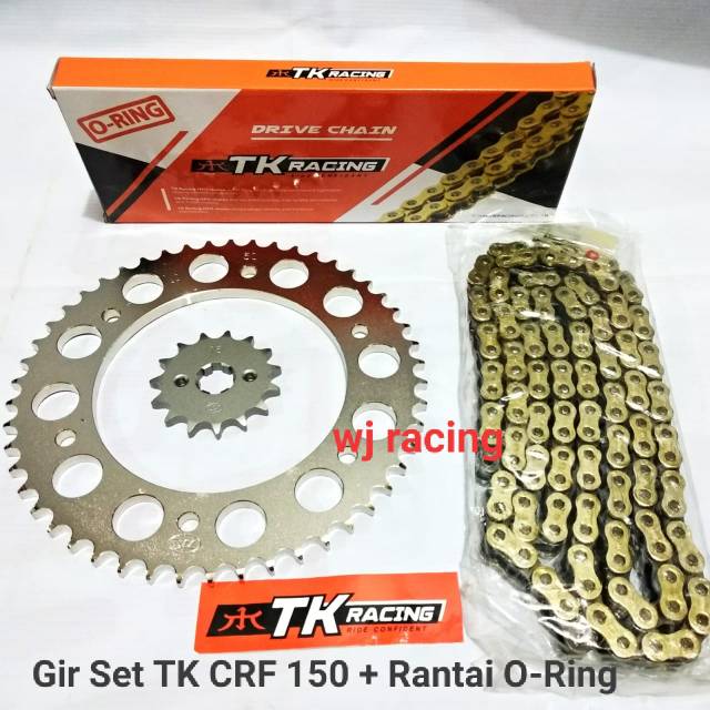 Jual Gear Set TK Racing CRF 150 + Rantai O-Ring TK Racing | Shopee ...