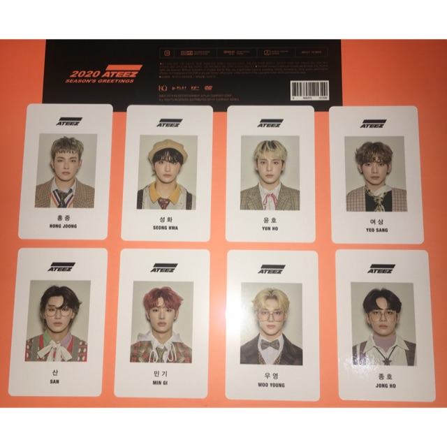 Jual ATEEZ SHARING SEASON'S GREETING'S SG 2020 ID PHOTOCARD