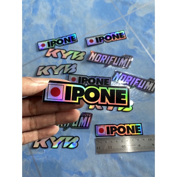 Jual Stiker (satuan) KYB Norifumi IPONE Hologram sticker racing | KR ...