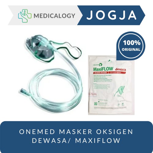 Jual Onemed Masker Oksigen Dewasa Maxiflow Onemed | Shopee Indonesia
