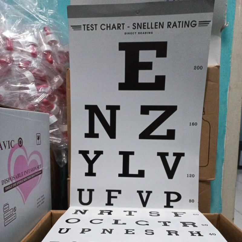 Jual Snellen Chart / snellen / Alat test penglihatan / alat uji ...