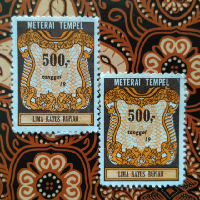 Jual Materai 500 Tahun 1986, 1987, 1988, 1989, 1990 Original - MTR009 ...