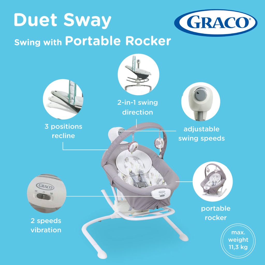 Jual Swing Duet Sway w/ Rocker Meadow (1AQ999MDWEU) | Shopee Indonesia