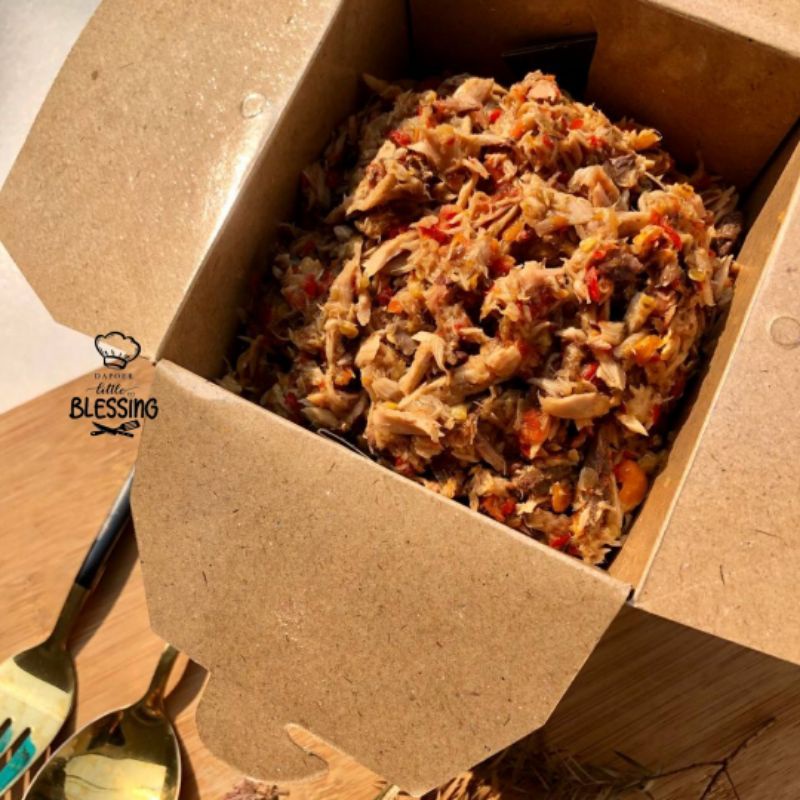 Jual Rice Box/nasi kotak/ rice bowl sei sapi cabe ijo/ sei ayam cabe ...