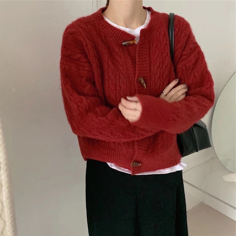 Jual HORN CARDI CARDIGAN KOREAN CARDIGAN RAJUT SWEATHER KOREA SWEATER ...