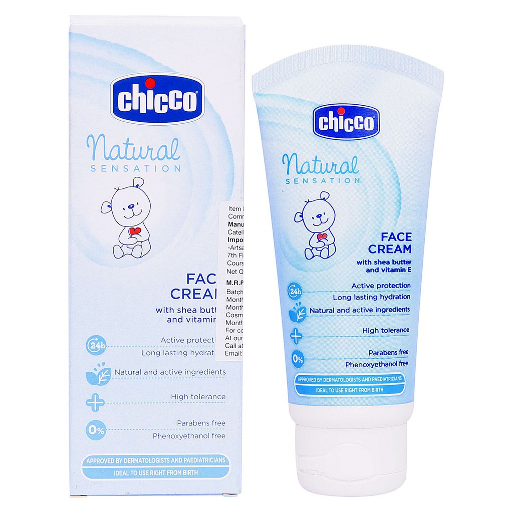 Chicco Natural Sensation - Baby Gesichtscreme, 50 Ml