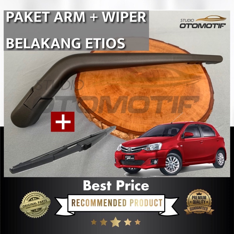 Jual PAKET ARM WIPER BELAKANG ETIOS 2 PCS / GAGANG DAN WIPER BELAKANG