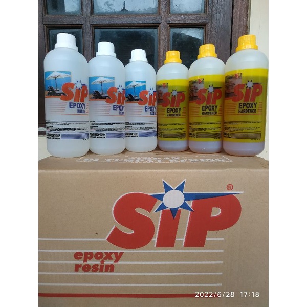 Jual Lem Epoxy Sip Besar Hardener dan resin Shopee Indonesia