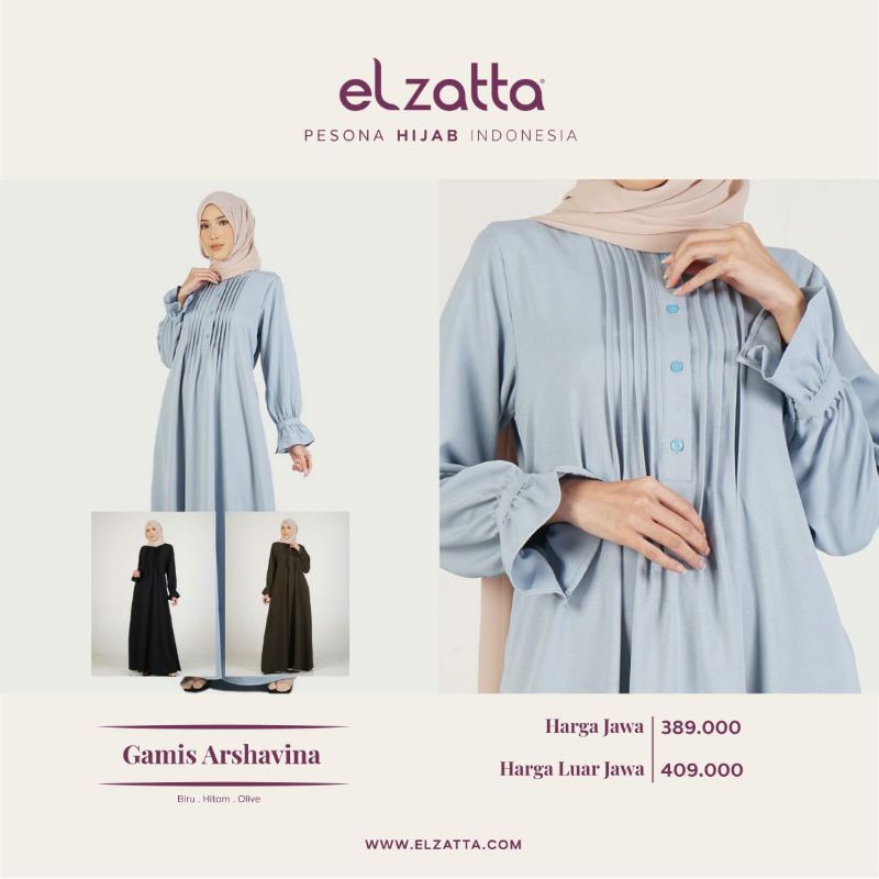 Jual Elzatta Gamis Terbaru Gamis Arshavina Shopee Indonesia