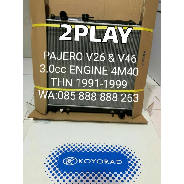 Jual Radiator Mitsubishi Pajero 4M40 3000cc 1993 1994 1995 1996 1997 ...